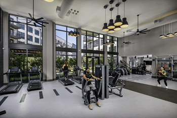 Fitness studio with spin room and yoga/pilates